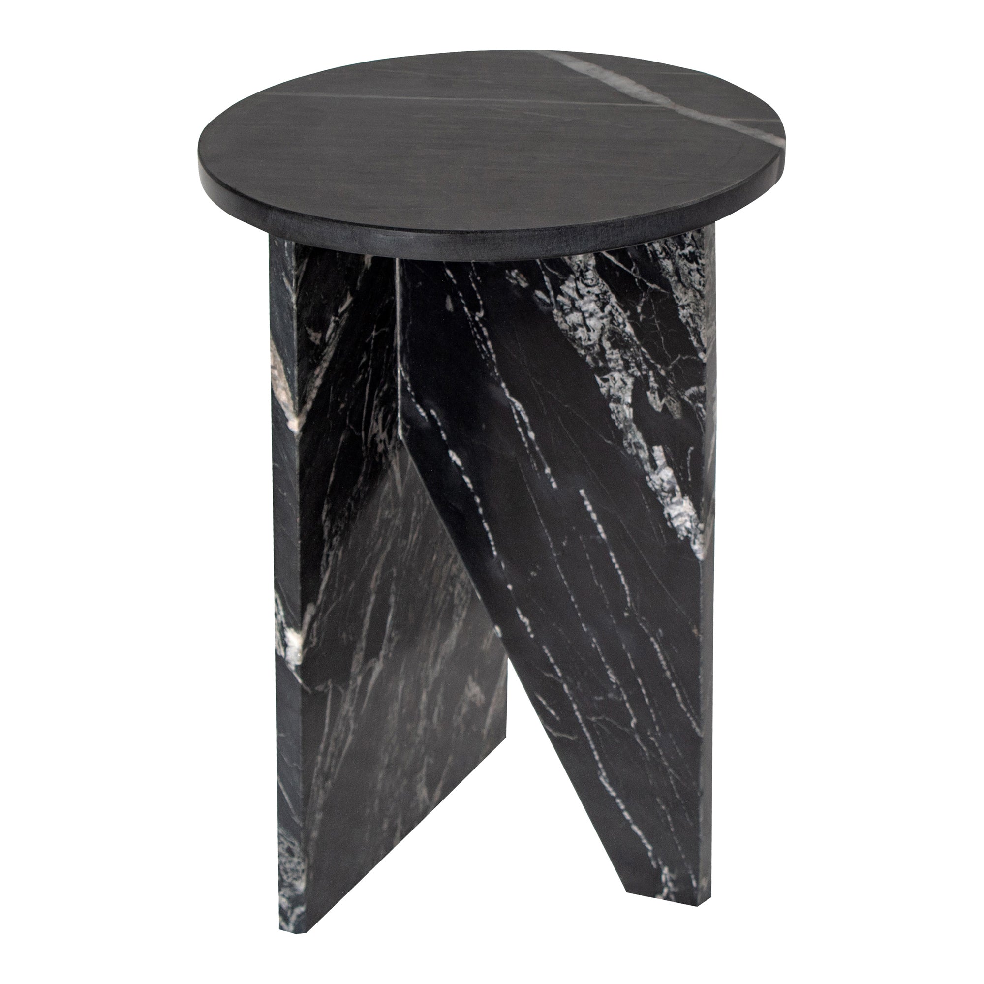 Grace Accent Table Black Marble