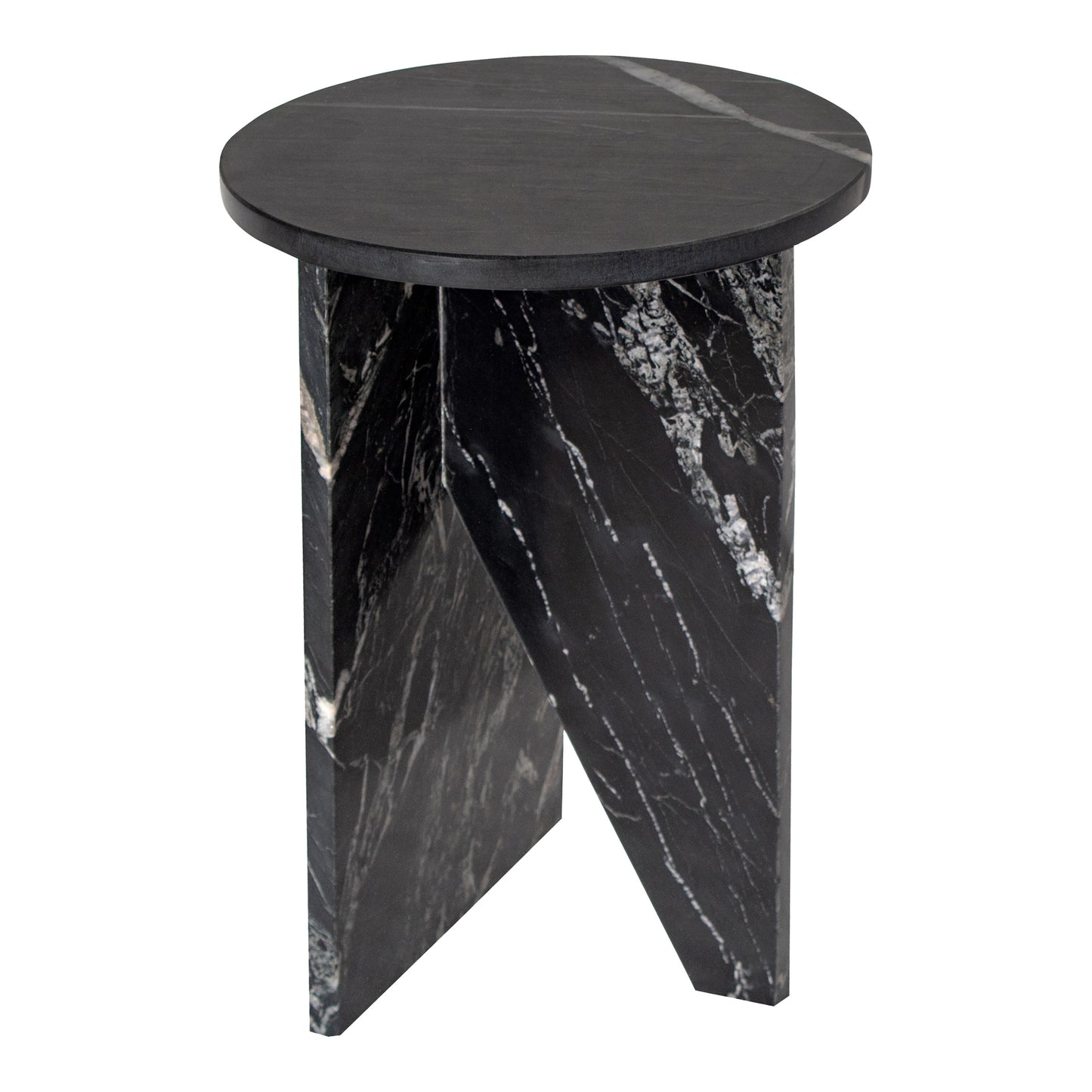 Grace Accent Table Black Marble by Moe's Home