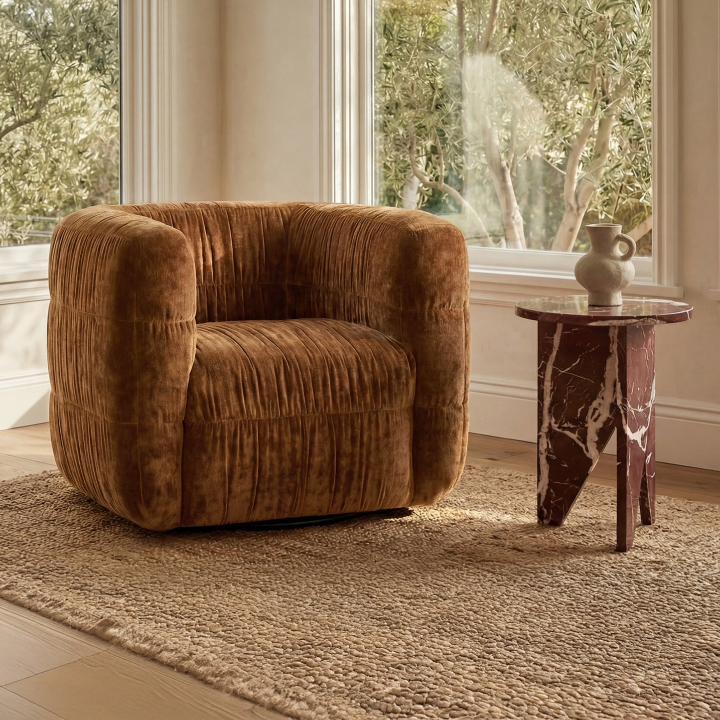Grace Accent Table Rosso Levante by Moe's Home