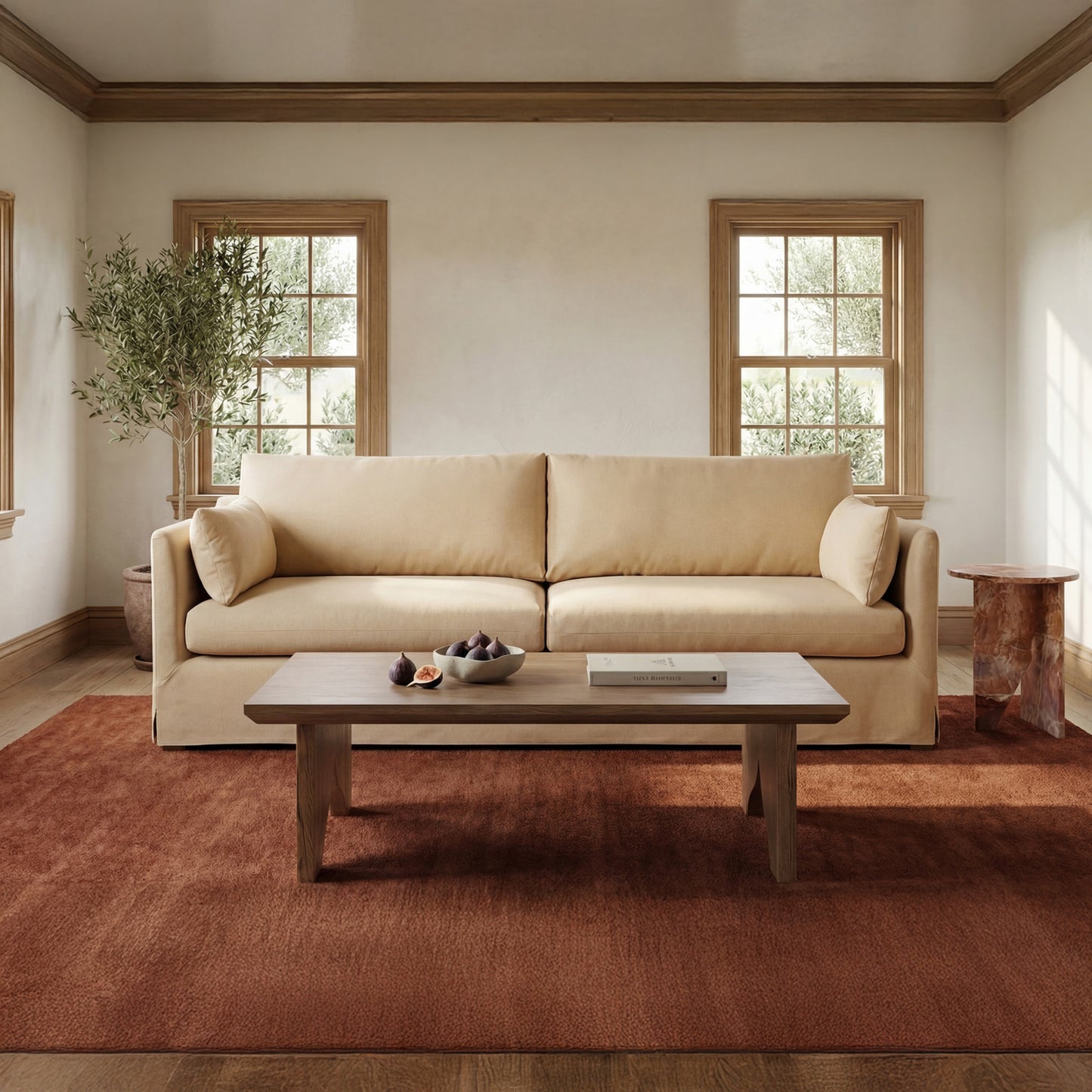 Grace Accent Table Orange Levante by Moe's Home