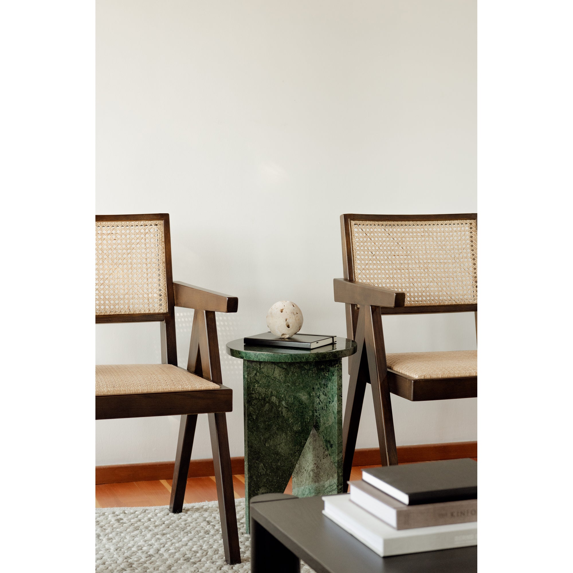 Grace Accent Table Green Marble