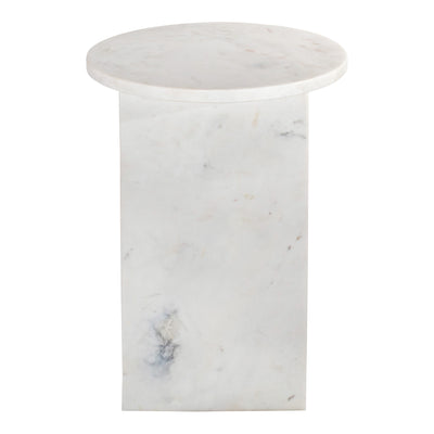 Grace Accent Table White Marble by Moe's Home