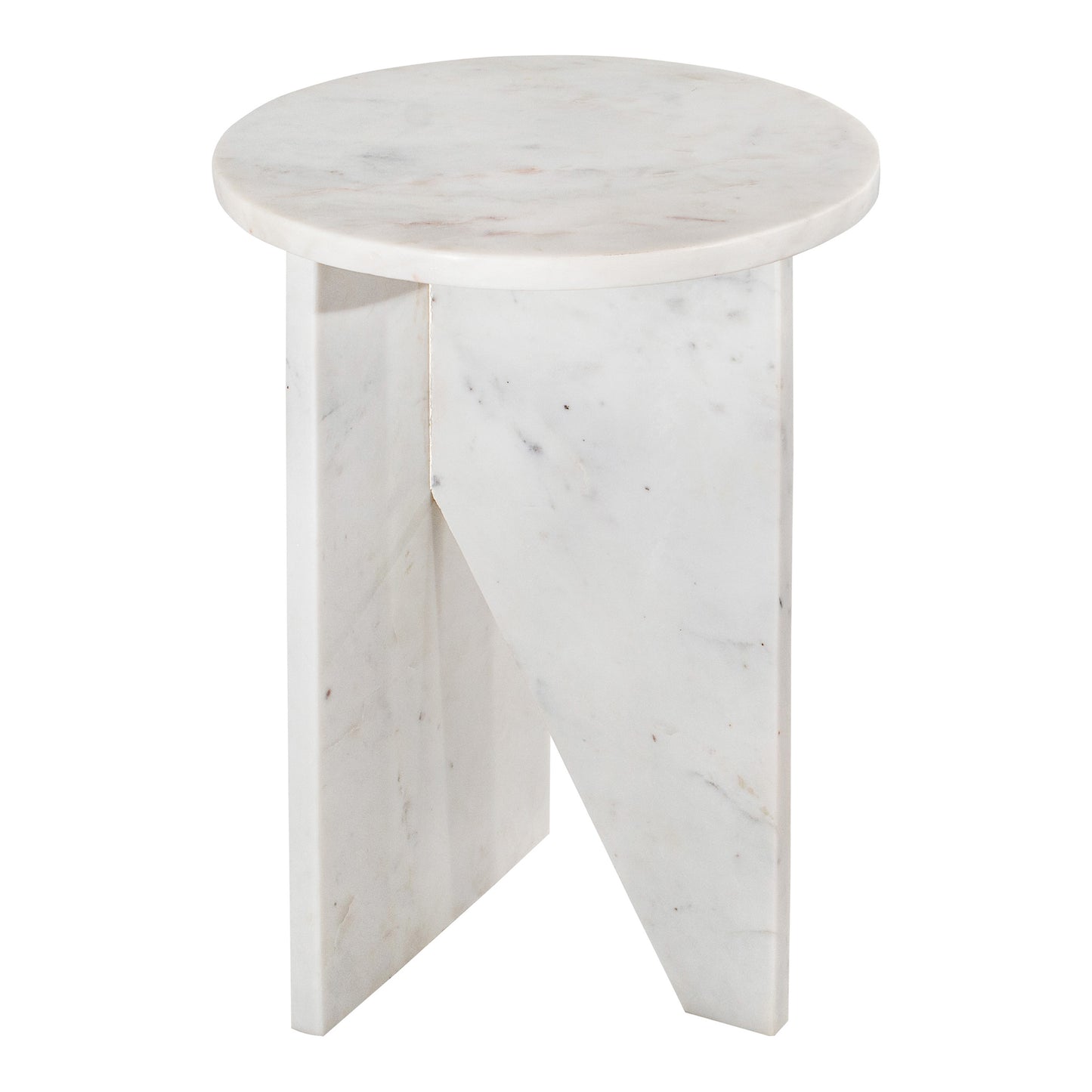 Grace Accent Table White Marble by Moe's Home