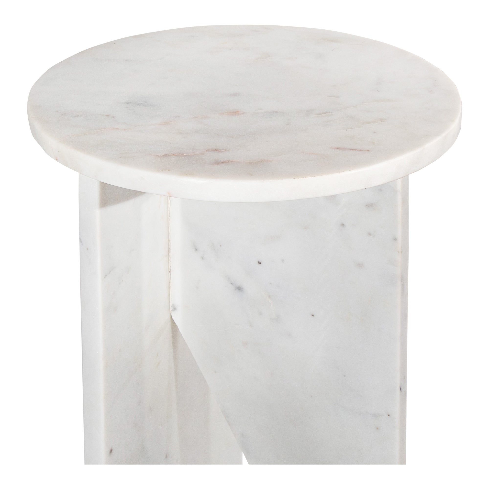 Grace Accent Table White Marble