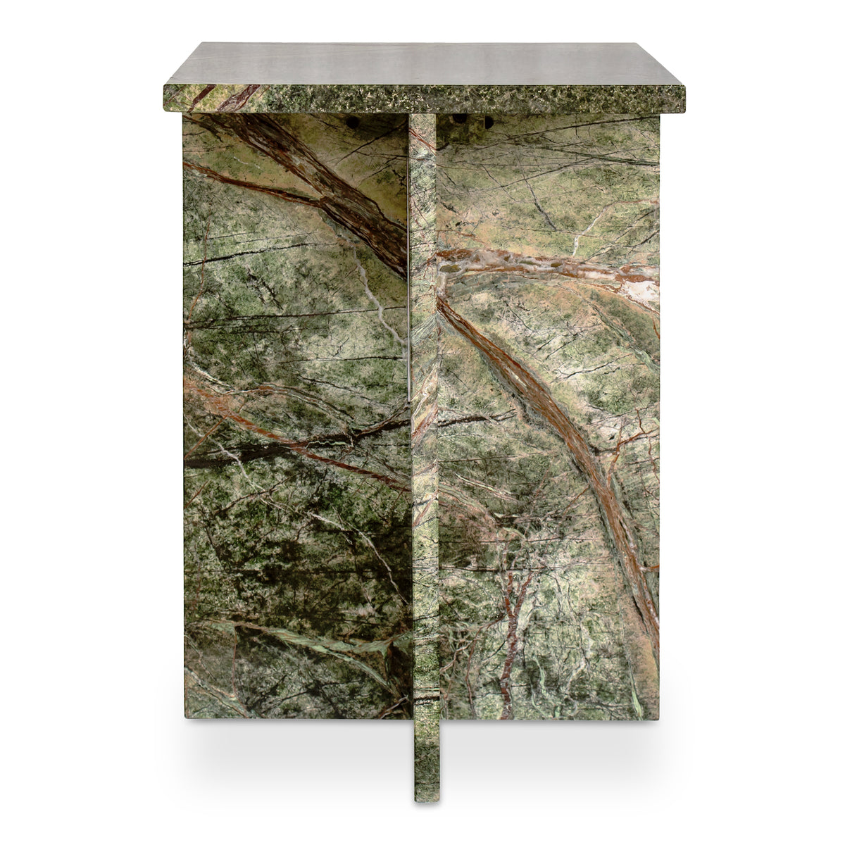 Blair Accent Table Rainforest Green Marble | Green