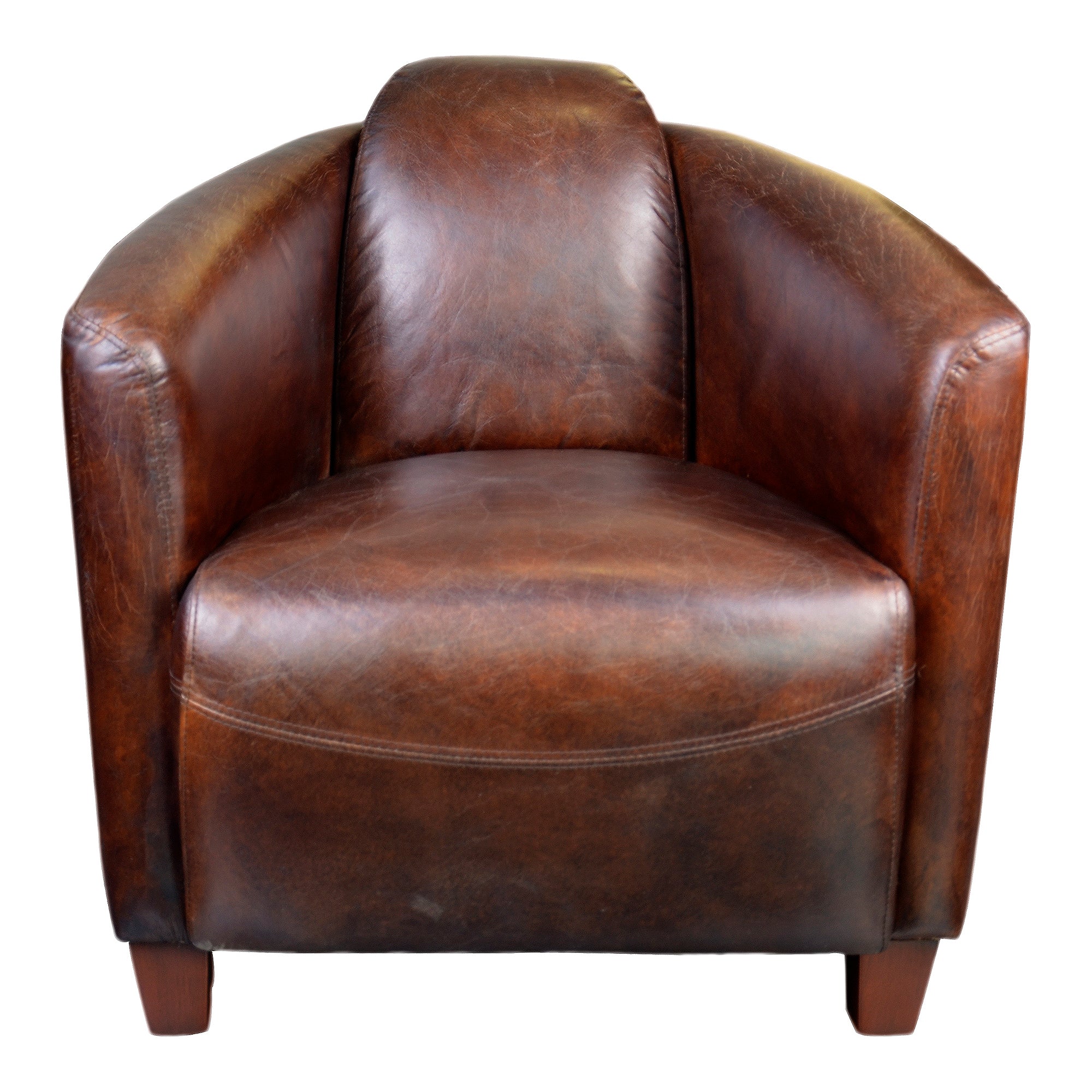 Salzburg Club Chair Dark Brown Leather | Brown