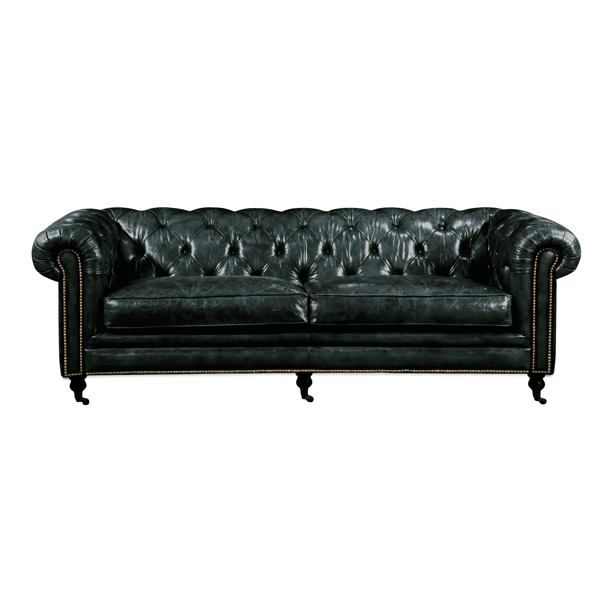 Birmingham Sofa Black Leather | Black