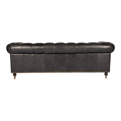 Birmingham Sofa Black Leather