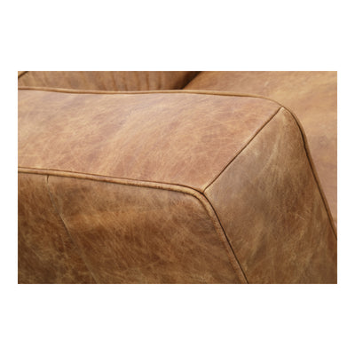 Bolton Sofa Open Road Brown Leather by Moe's Home