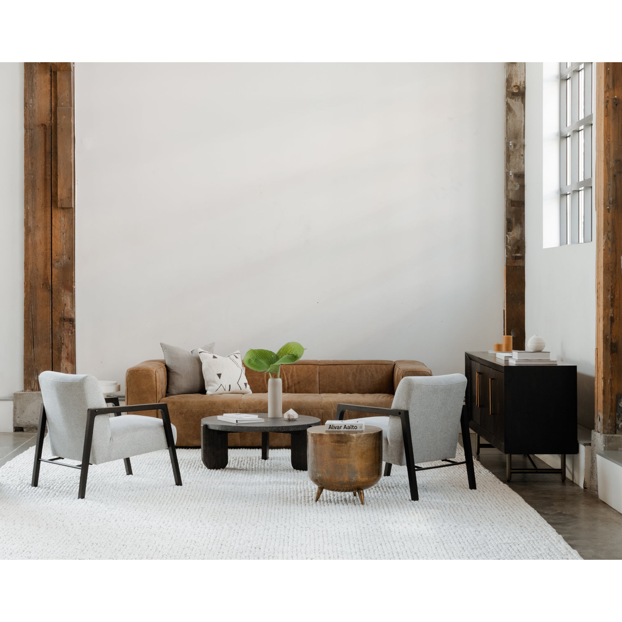 Bolton Sofa Open Road Brown Leather