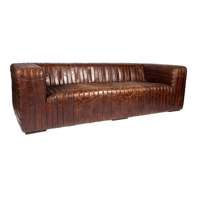 Castle Sofa Dark Brown by Moe's Home