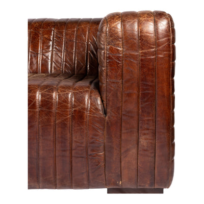 Castle Sofa Dark Brown by Moe's Home