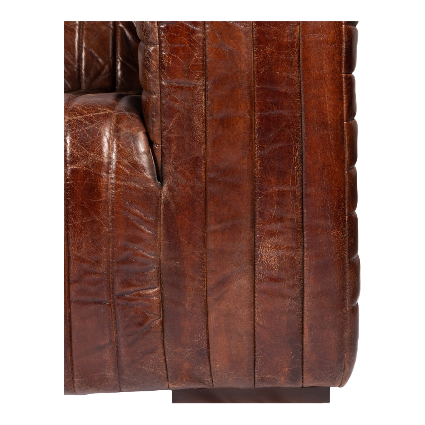 Castle Sofa Dark Brown by Moe's Home
