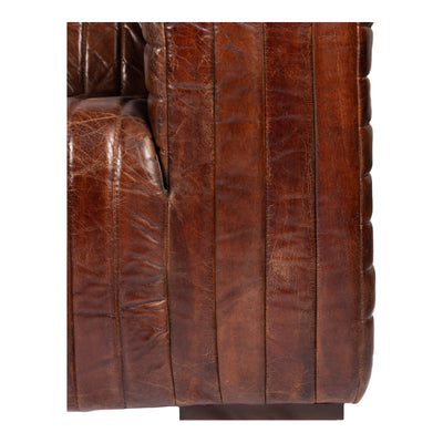 Castle Sofa Dark Brown by Moe's Home
