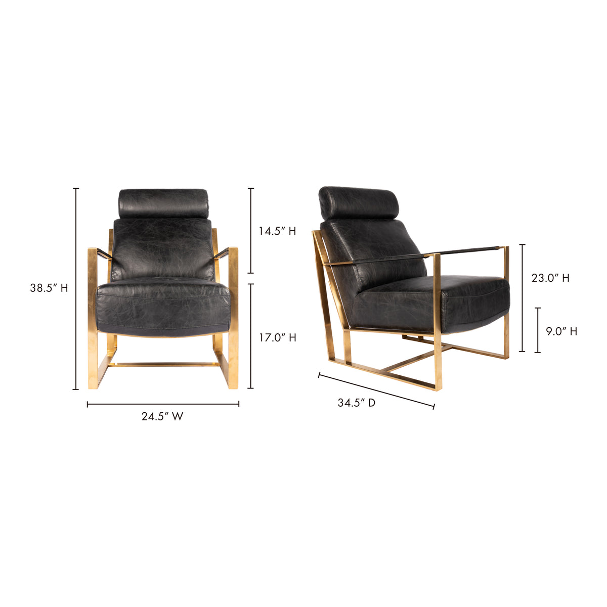 Paradiso Chair Black by Moe's Home