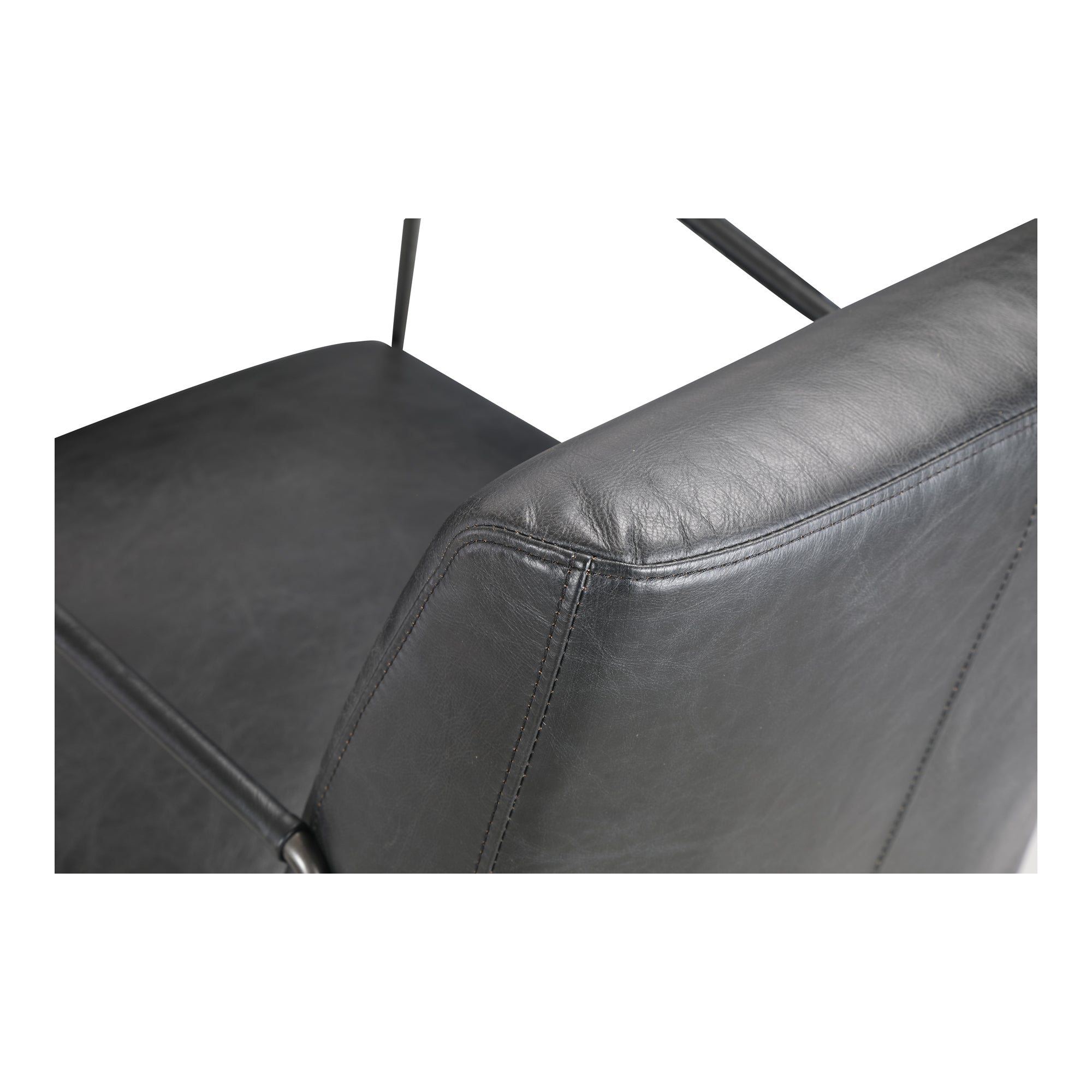 Dagwood Leather Armchair Black