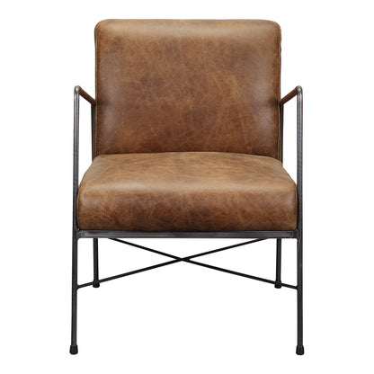 Dagwood Leather Armchair | Brown