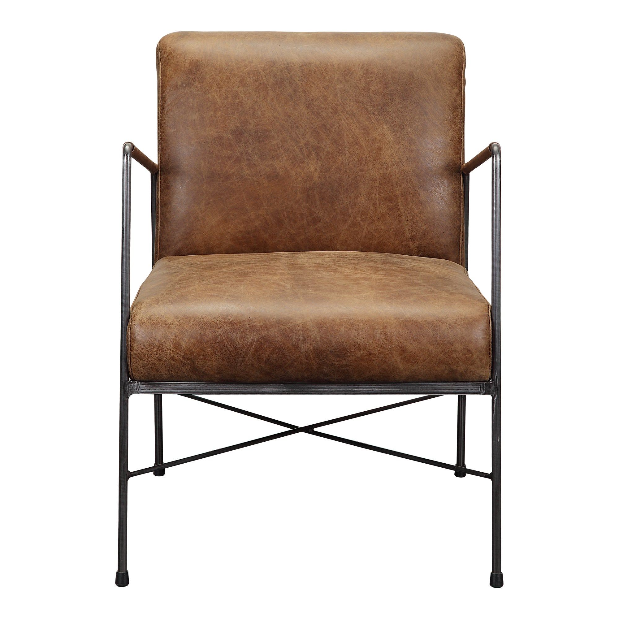 Dagwood Leather Armchair | Brown