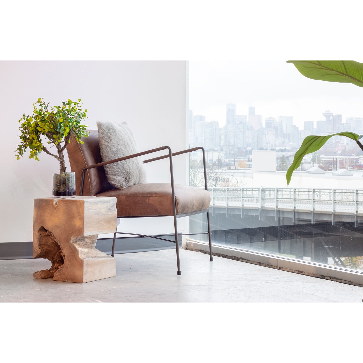 Dagwood Leather Armchair by Moe's Home