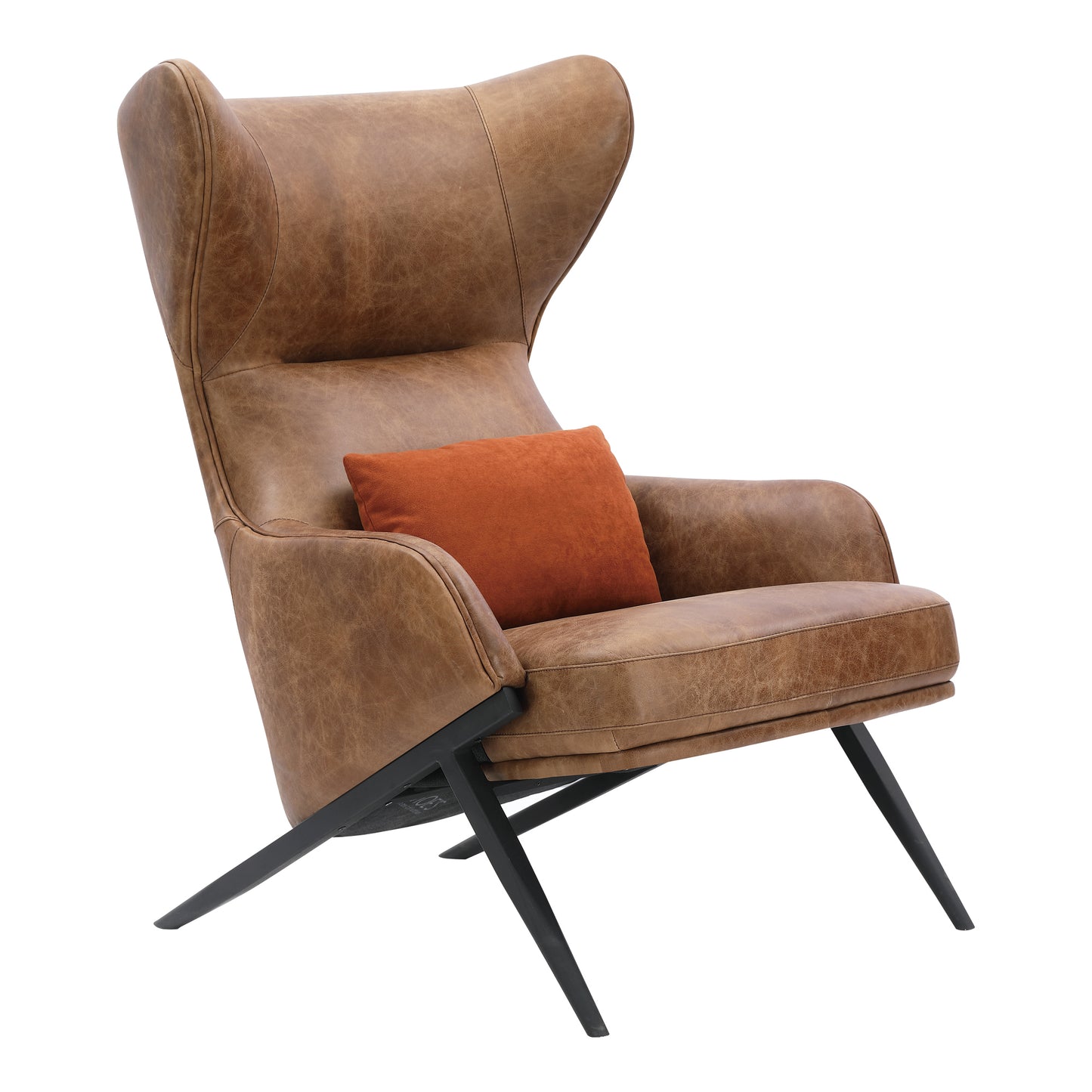 Amos Leather Accent Chair by Moe's Home