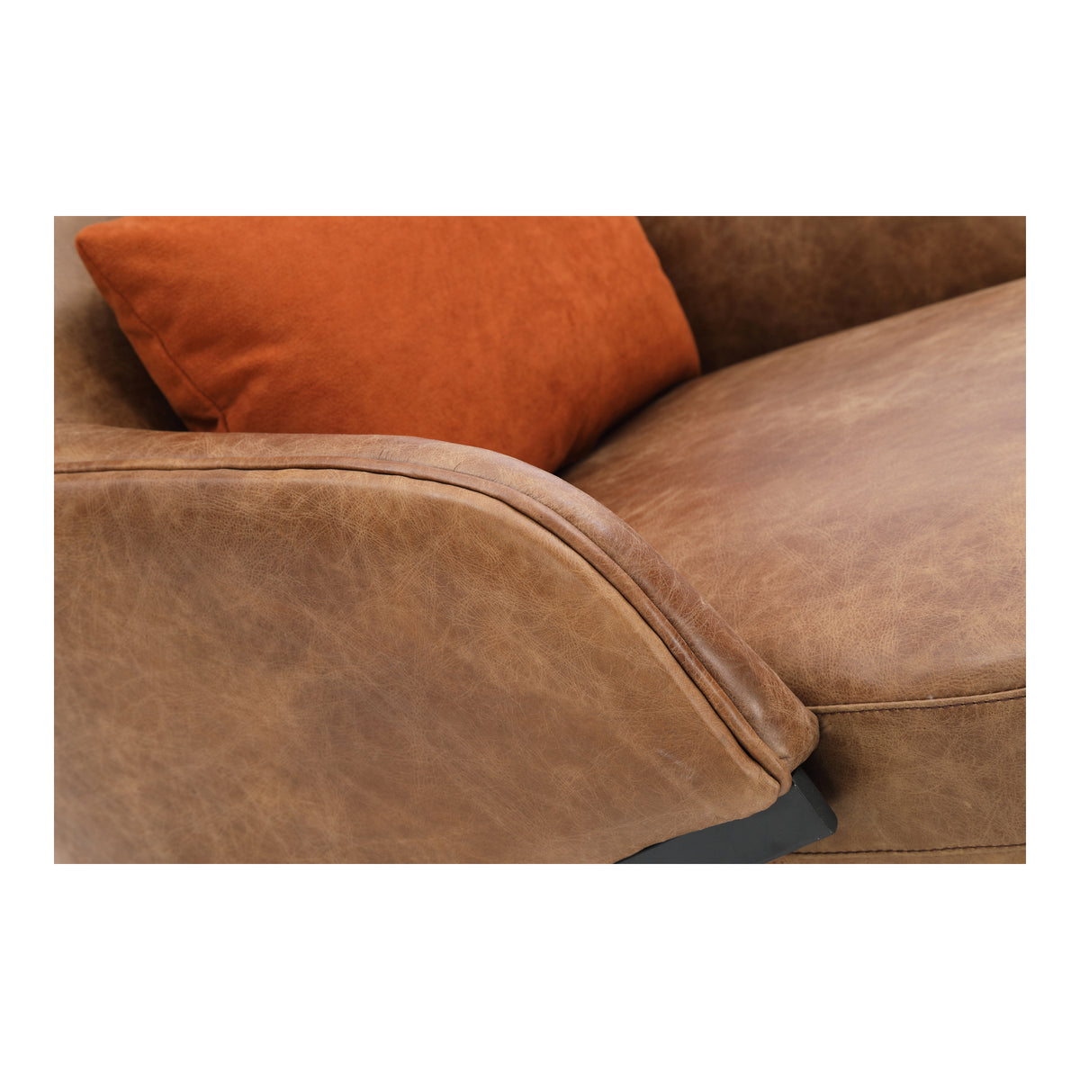 Amos Leather Accent Chair by Moe's Home