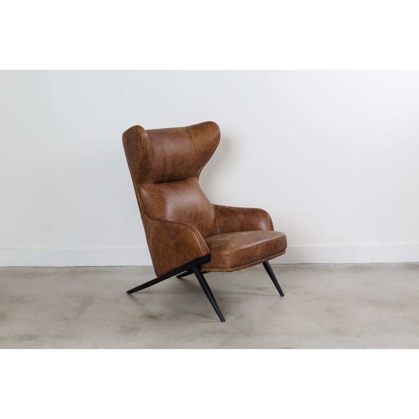 Amos Leather Accent Chair by Moe's Home