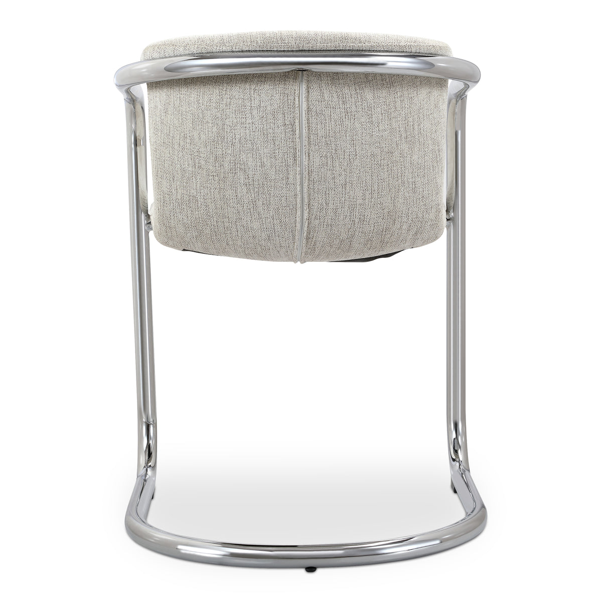 Freeman Chrome Frame Dining Chair Blended Cream - Set Of Two by Moe's Home