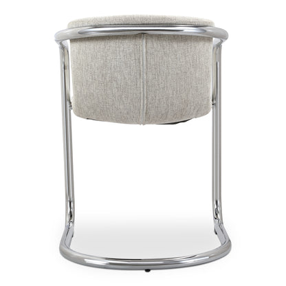Freeman Chrome Frame Dining Chair Blended Cream - Set Of Two