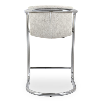 Freeman Chrome Frame Counter Stool Blended Cream - Set Of Two