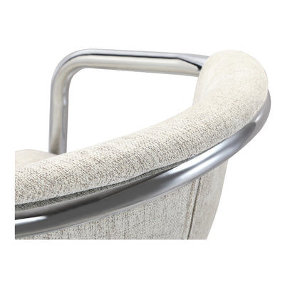 Freeman Chrome Frame Counter Stool Blended Cream - Set Of Two by Moe's Home