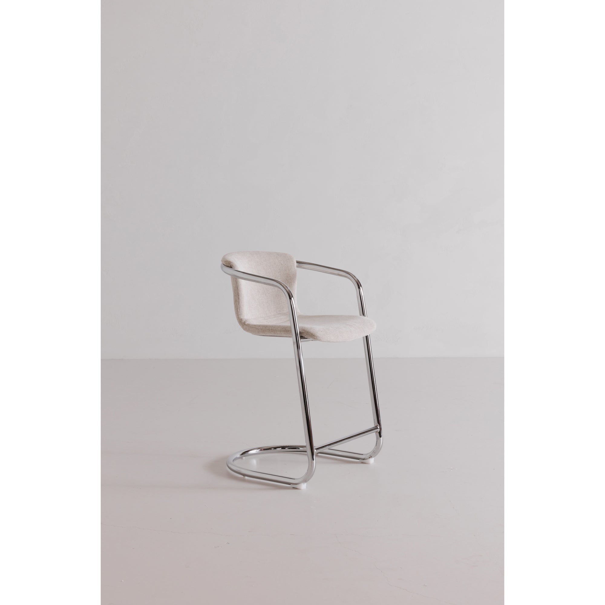 Freeman Chrome Frame Counter Stool Blended Cream - Set Of Two