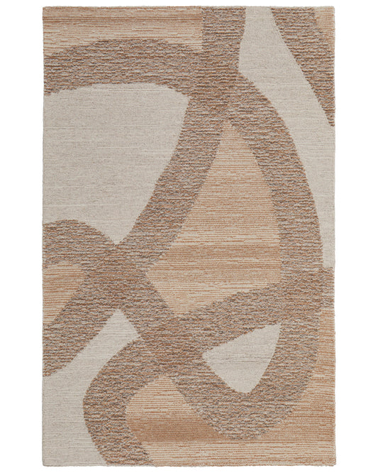 Pollock 8952F Beige/Ivory Rug by Feizy