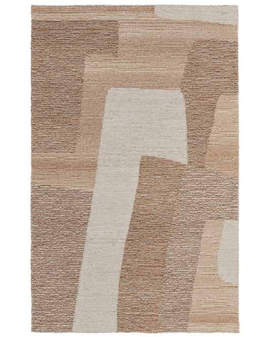 Pollock 8953F Beige/Brown Rug by Feizy