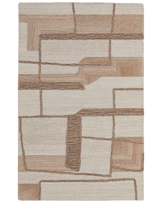 Pollock 8954F Ivory/Beige Rug by Feizy