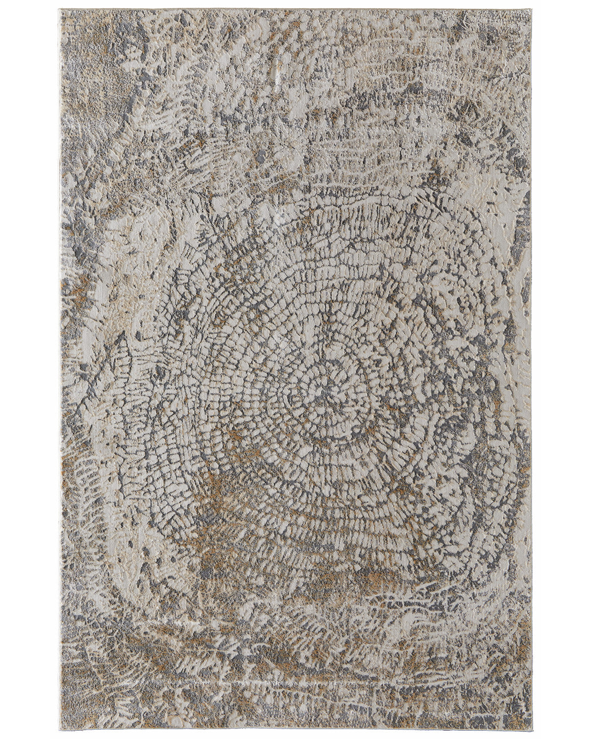 Parker 3702F Silver/Ivory Rug by Feizy