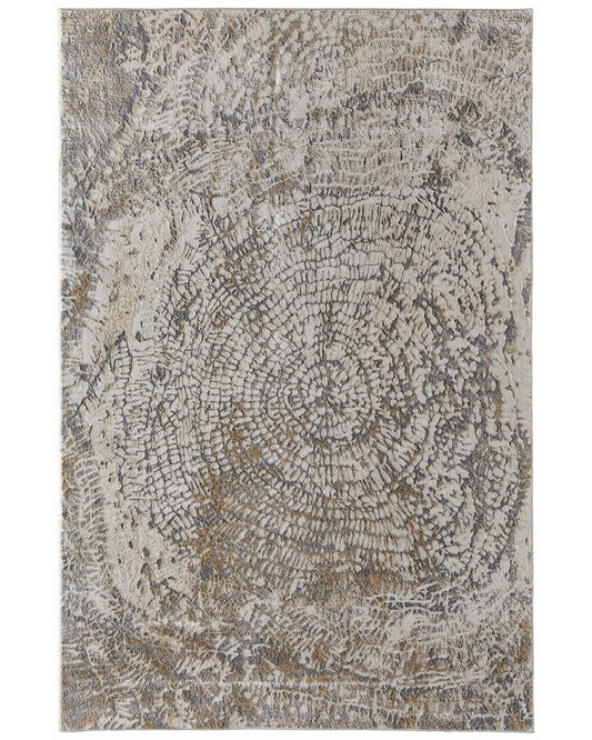 Parker 3702F Silver/Ivory Rug by Feizy