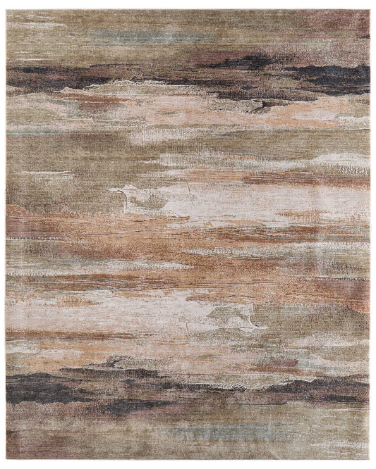 Pearson 39SBF Green/Beige Rug by Feizy
