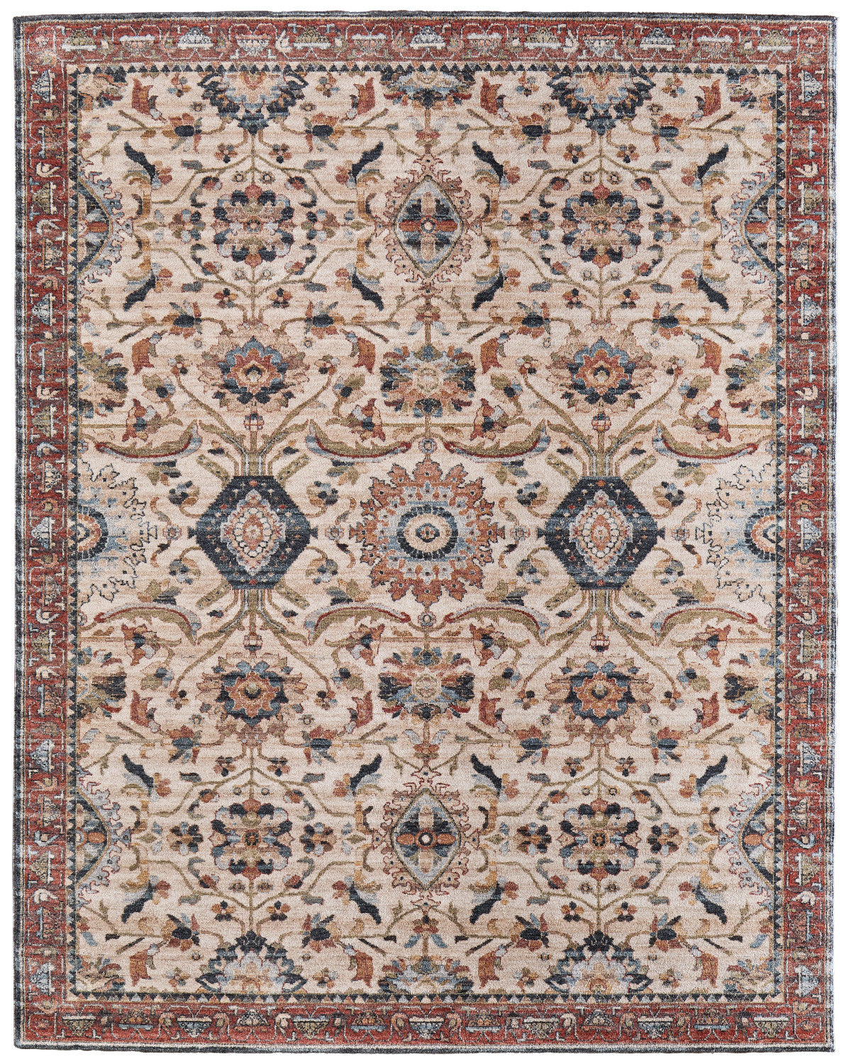 Pearson 39SGF Ivory/Red Rug by Feizy