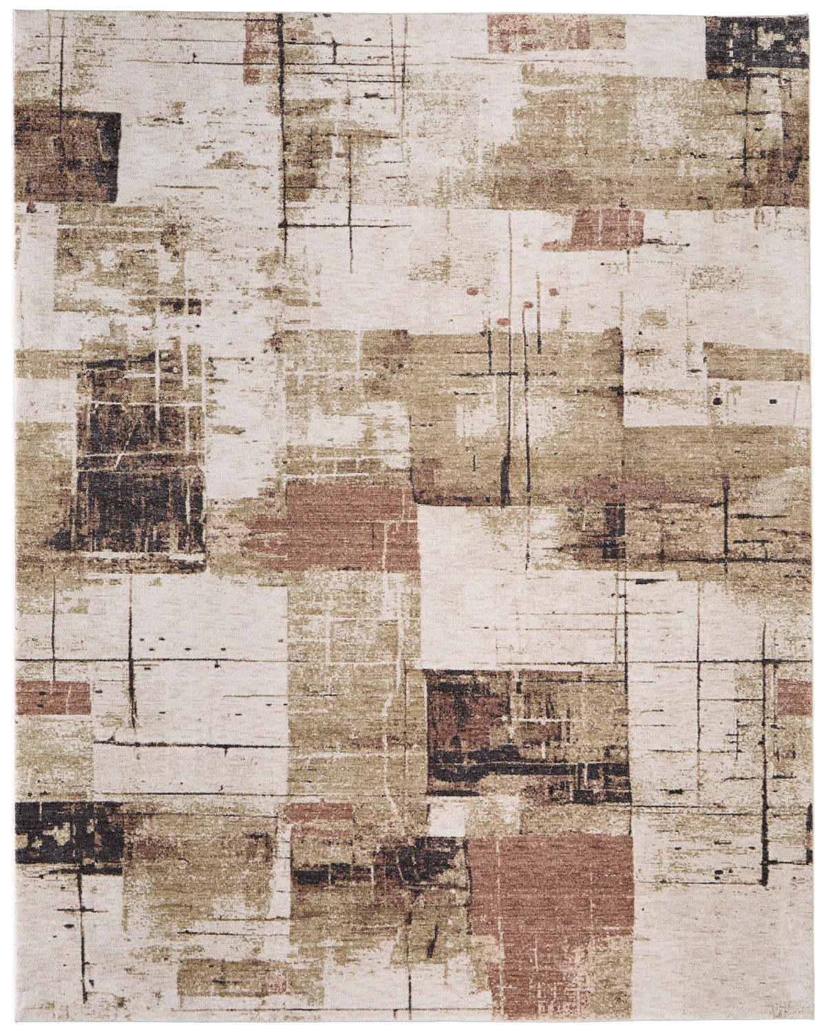 Pearson 39STF Beige/Green Rug by Feizy