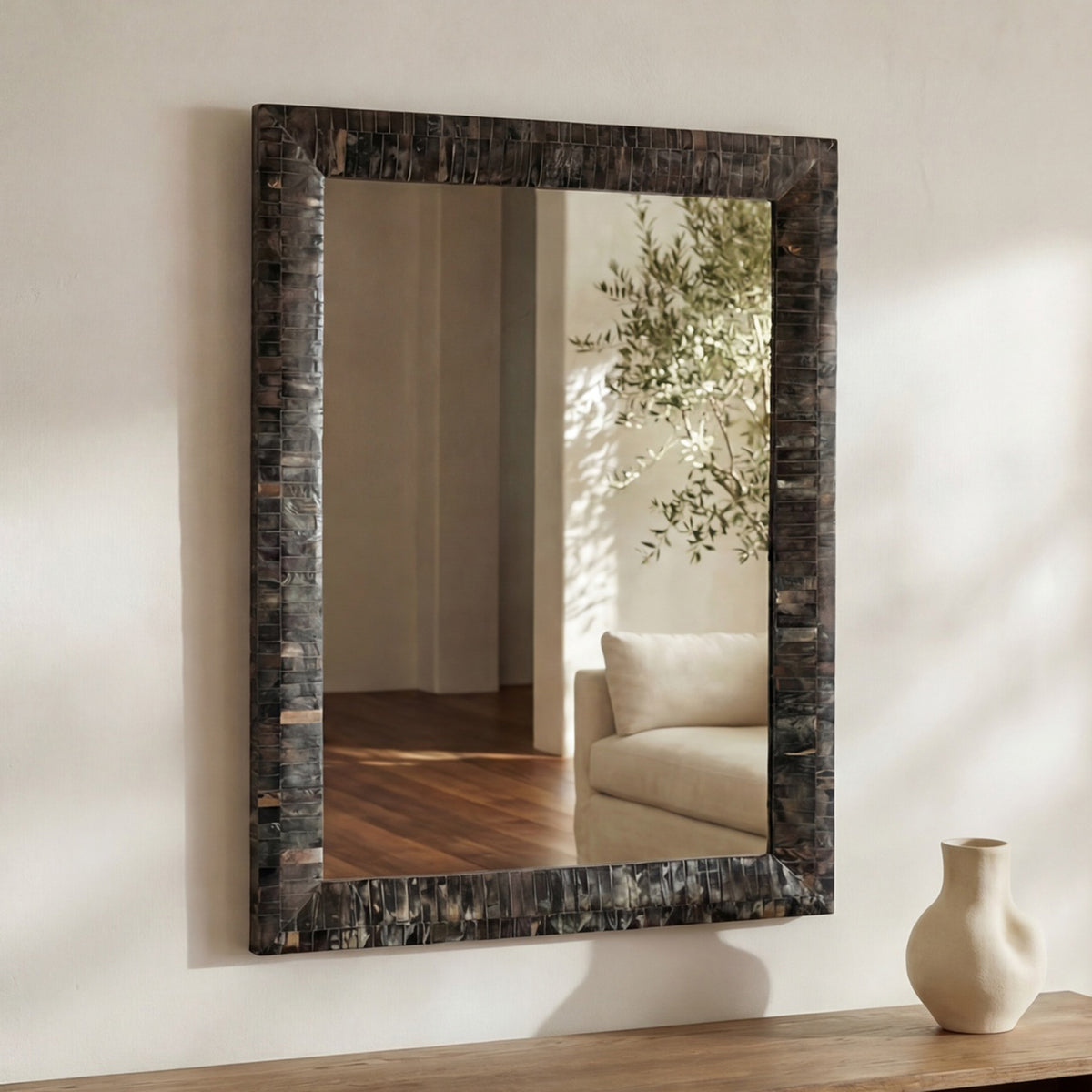 Avis Horn Inlay Mirror by Moe's Home