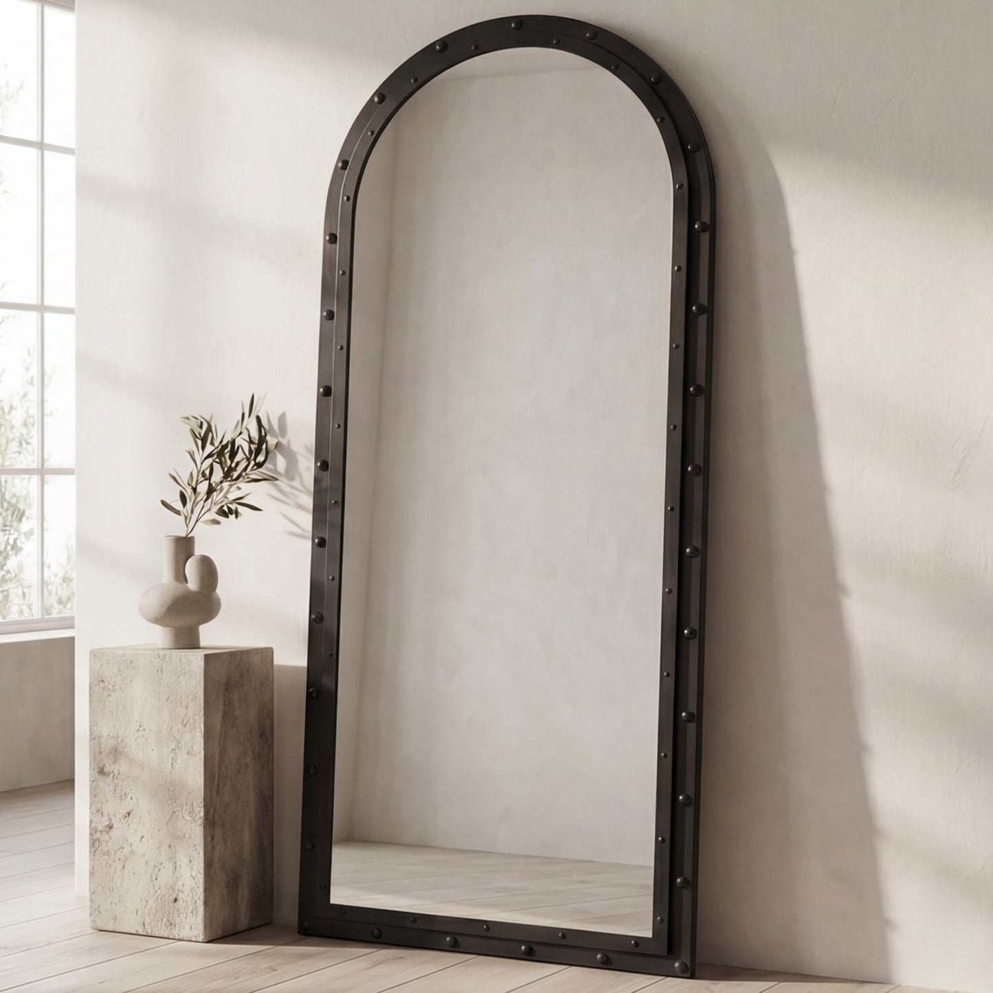 Hughes Floor Mirror Iron by Moe's Home