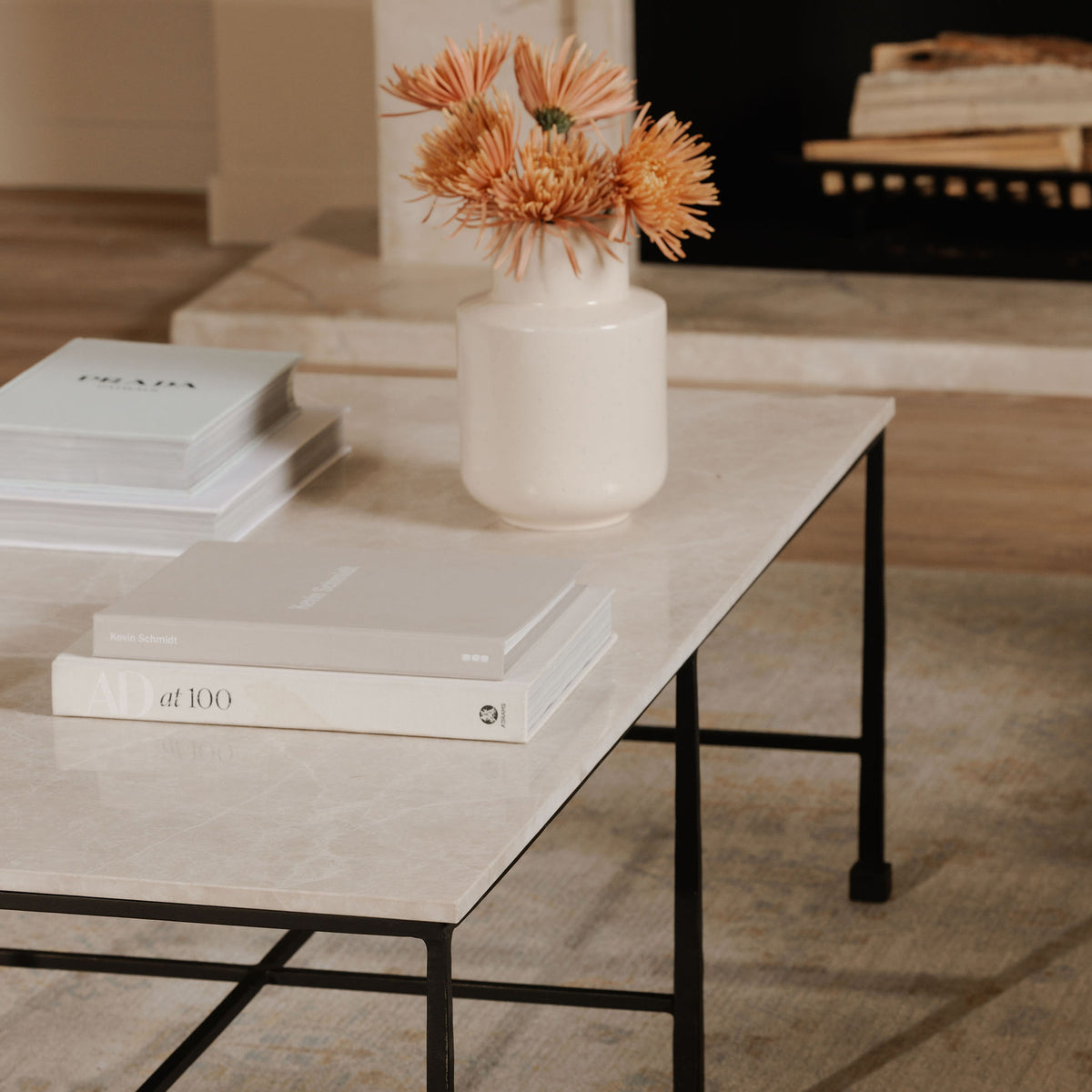 River Coffee Table Botticino by Moe's Home
