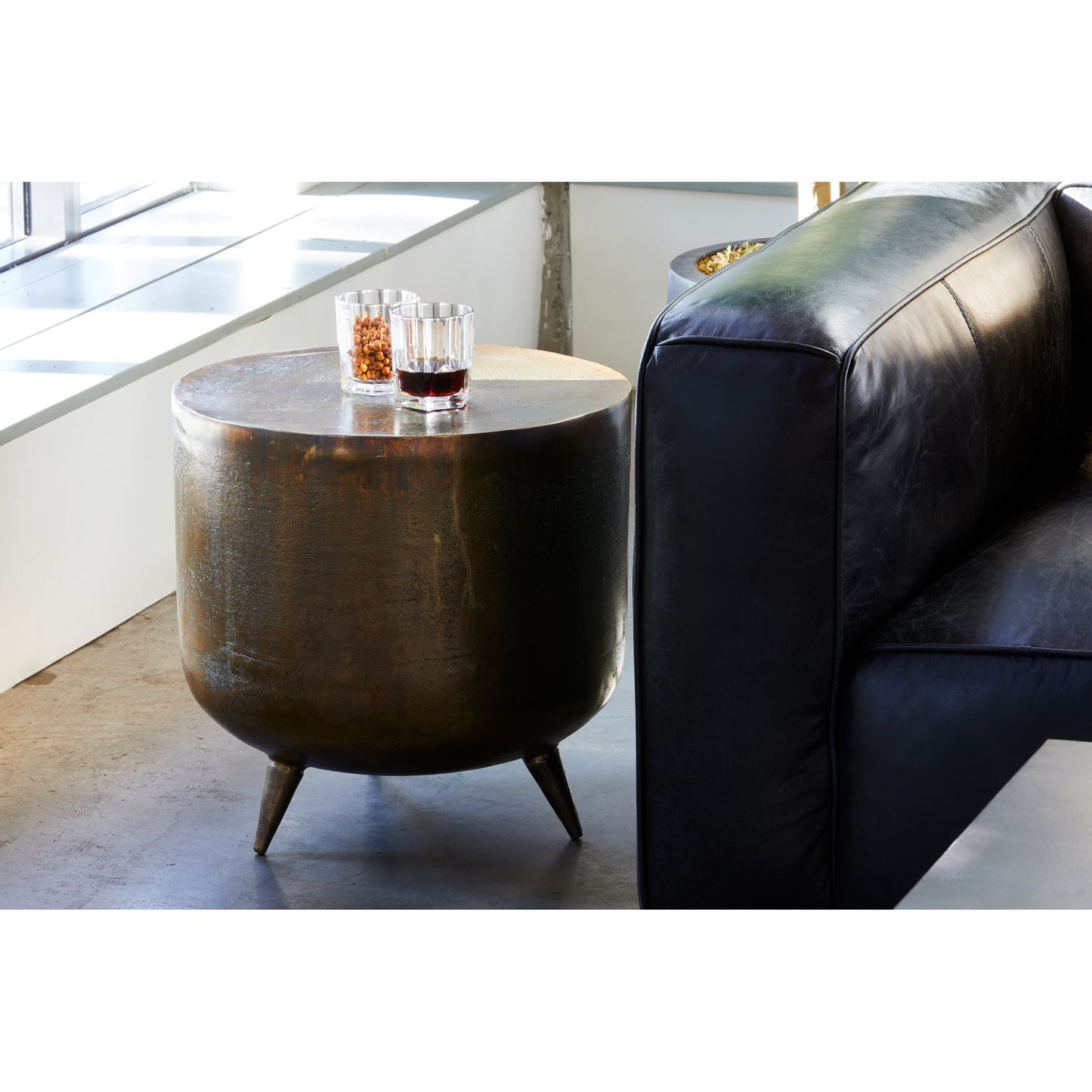 Kettel Accent Table Brass by Moe's Home