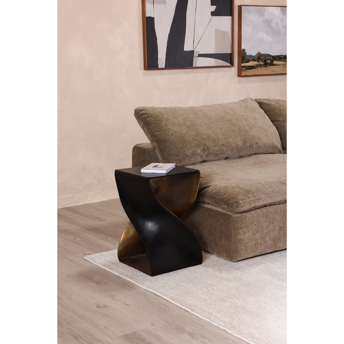 Twist Accent Table Black by Moe's Home