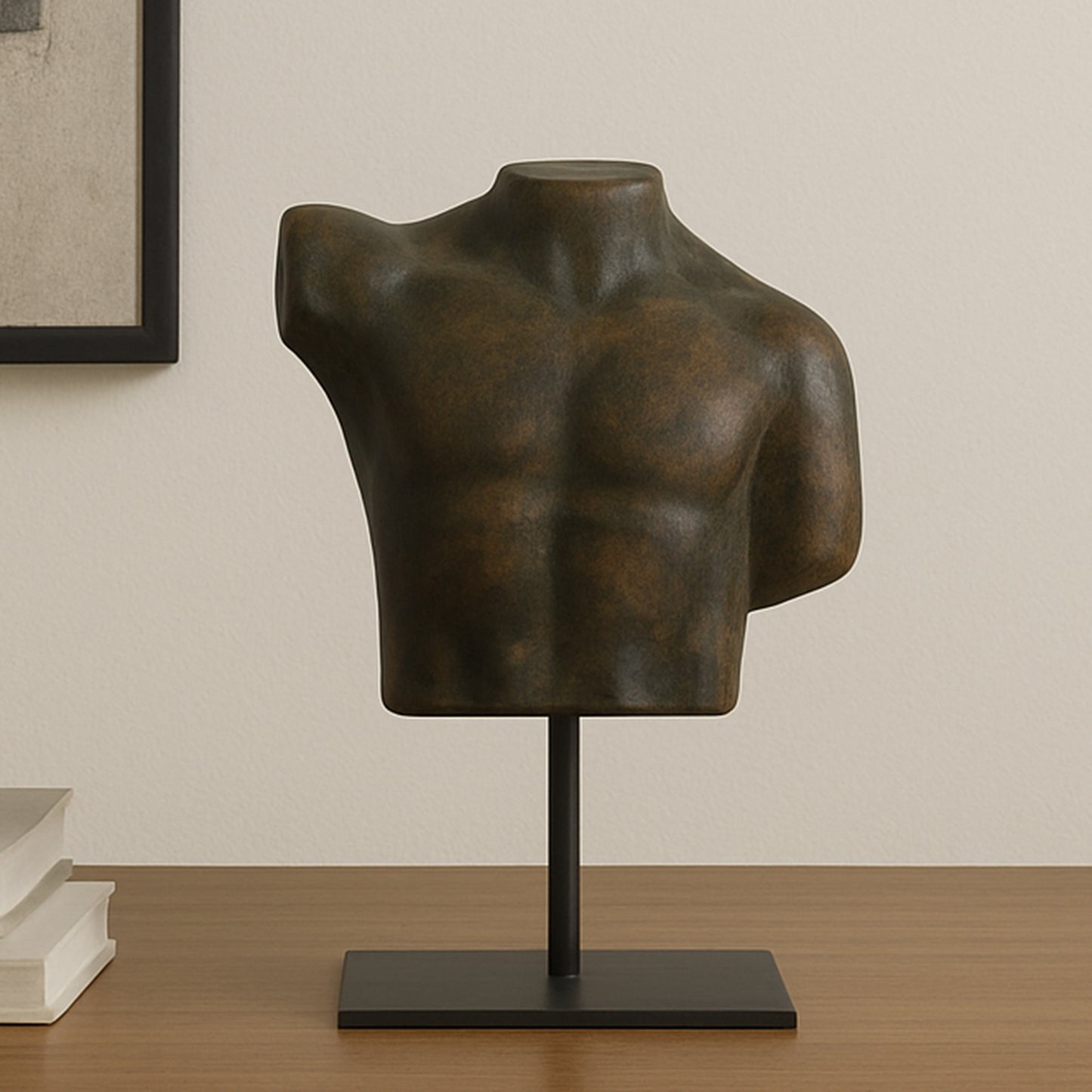 Victor Cast Aluminum Sculpture Dark Green Patina by Moe's Home