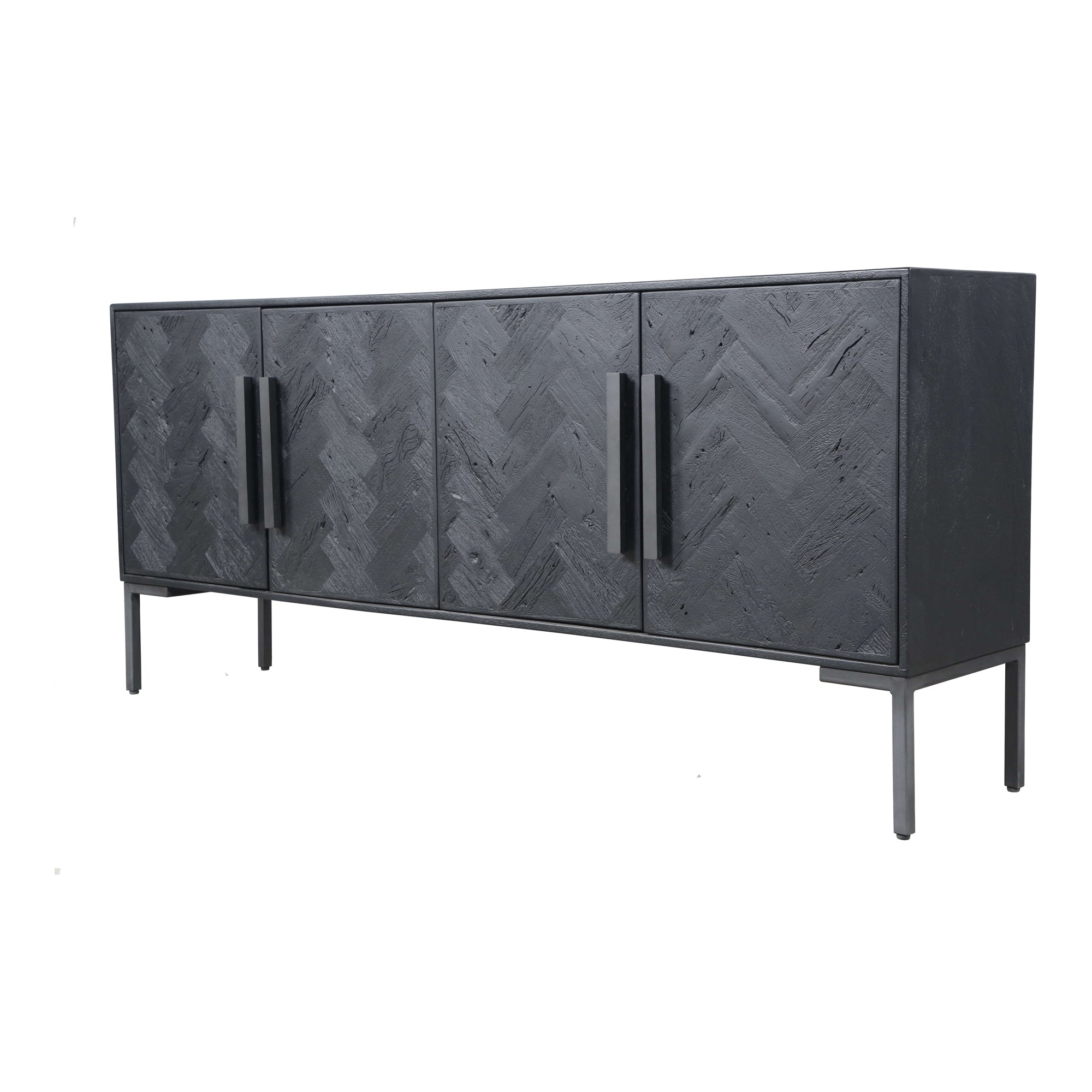 Fishbone Sideboard Black