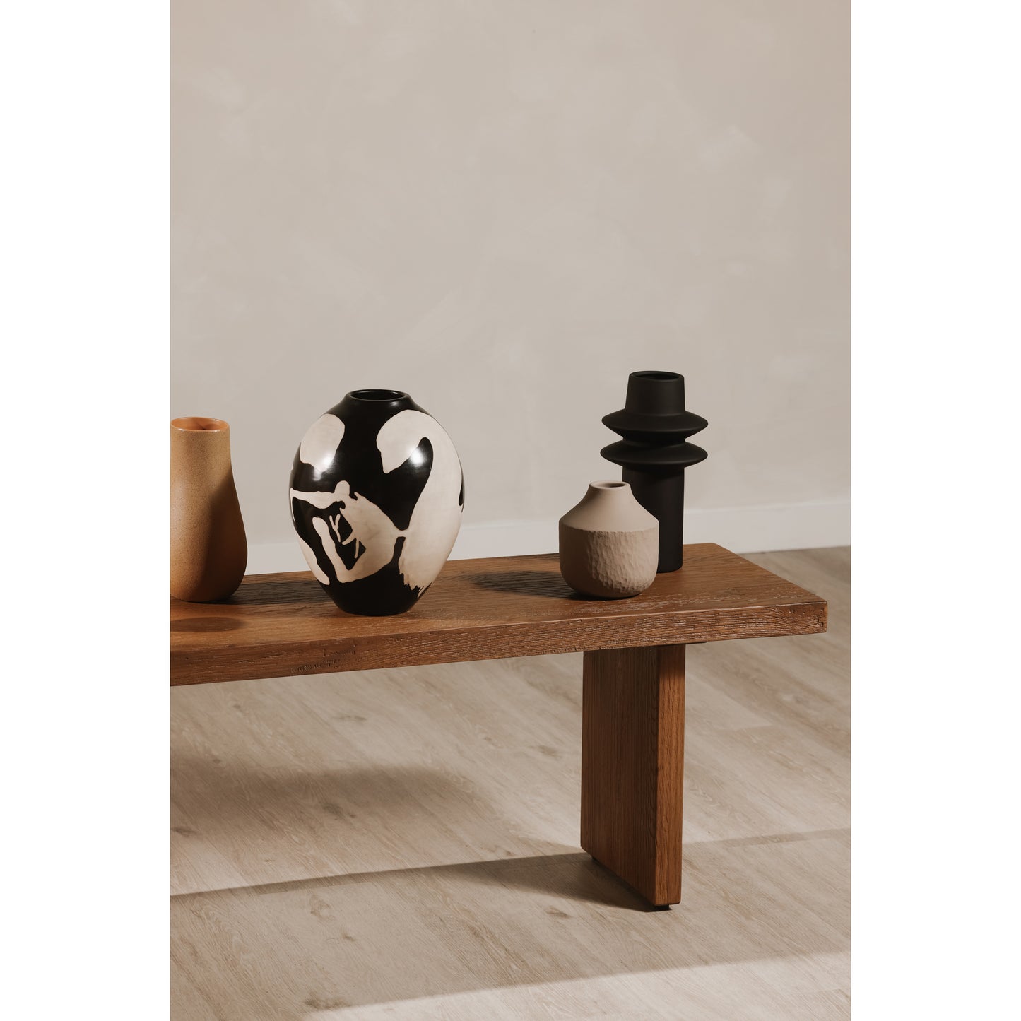 Koshi Bench Sandblasted Amber Oak by Moe's Home