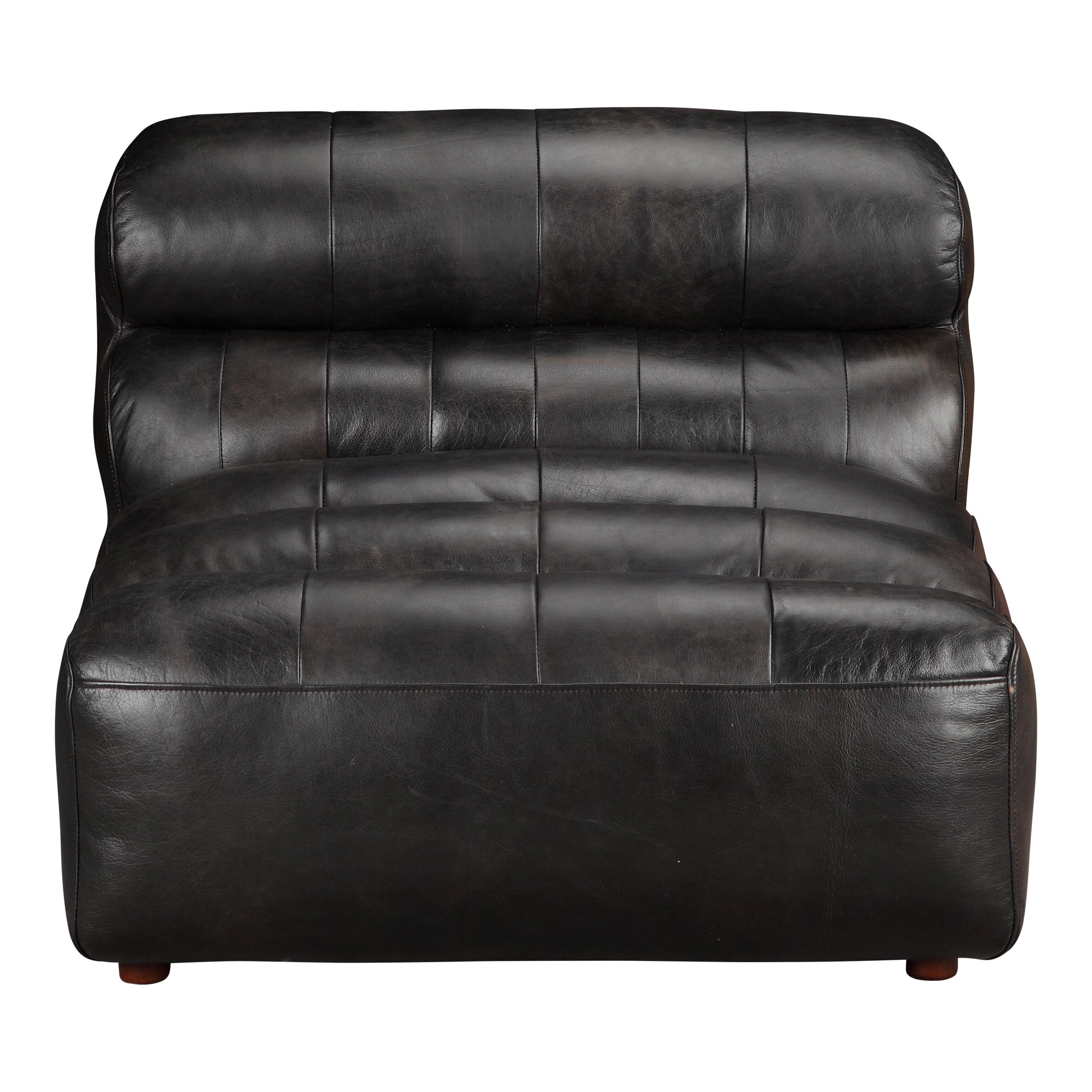 Ramsay Leather Slipper Chair | Black