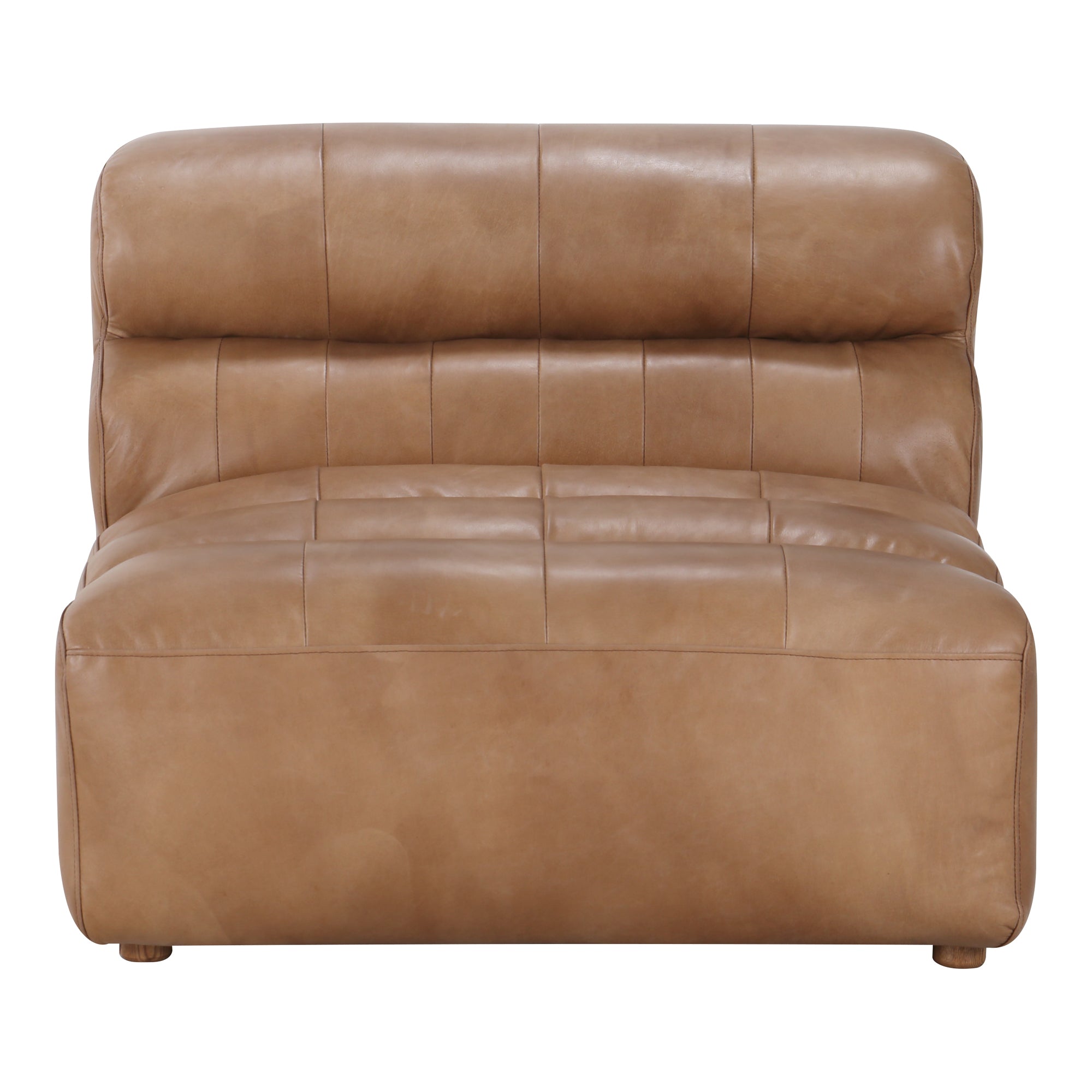 Ramsay Leather Slipper Chair | Brown