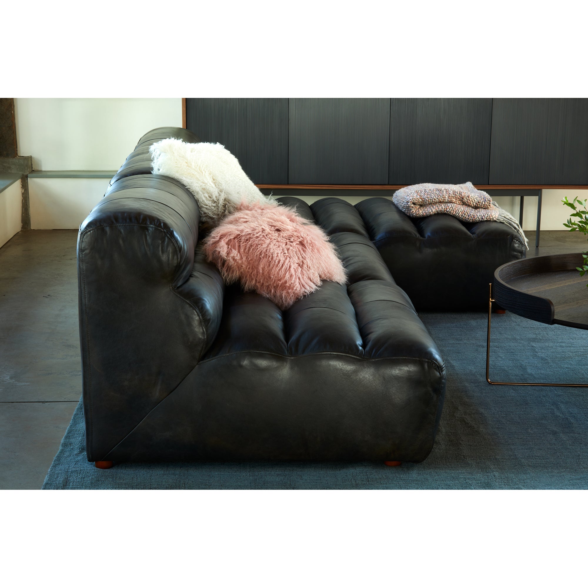 Ramsay Leather Chaise